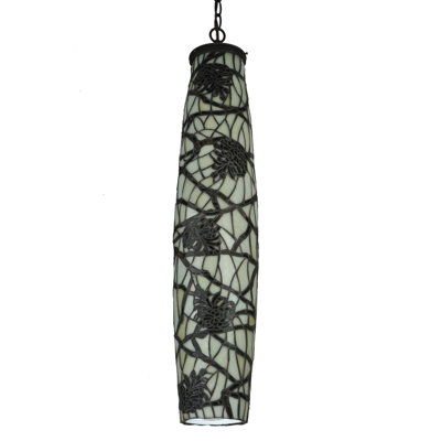 Luminaire suspendu cylindrique 5 lumières Pine Branch