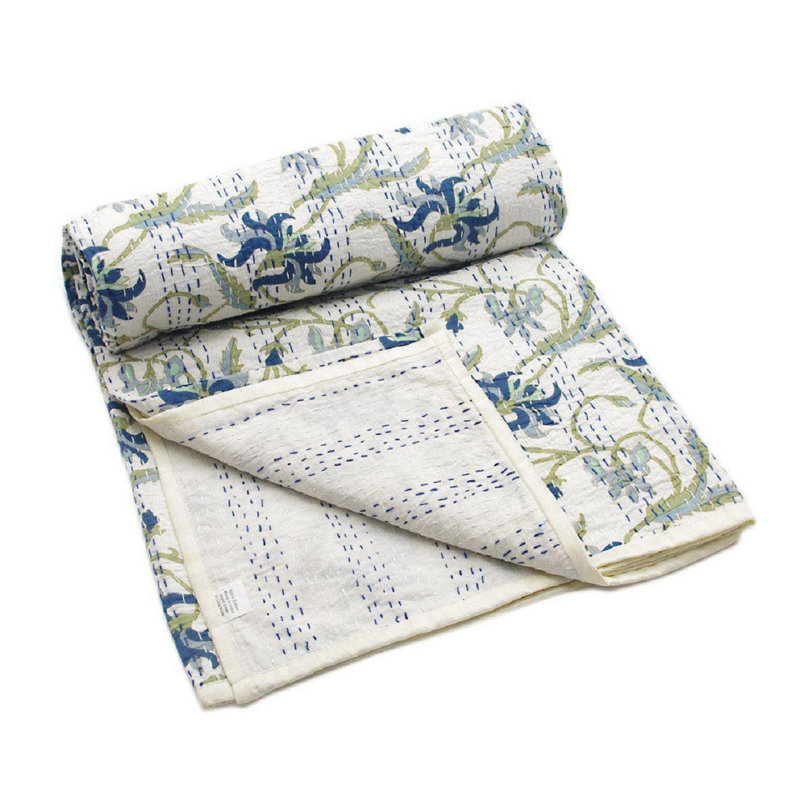Mead Cotton Quilted Bedspread, 220 x 270cm Quilted Bedspead