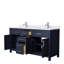 Beckett 66" Freestanding Double Bathroom Vanity with Cultured Marble Top-473309660-473309662-481319801