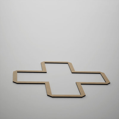 Panneaux muraux décoratifs en bois Fowler, grand, l 23 3/8 po x H 23 3/8 po x T 3/8 po, chêne blanc