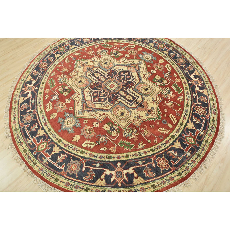 Tapis unique rouille de 7 pi 11 po