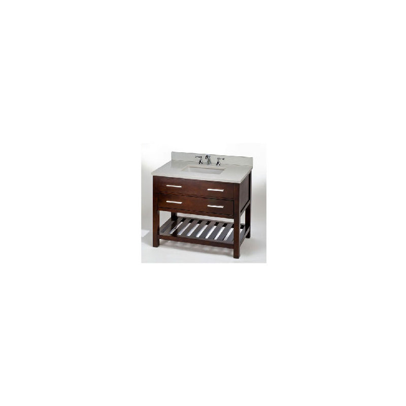 Priva 36" Single Bathroom Vanity Base Only, Dark Cherry