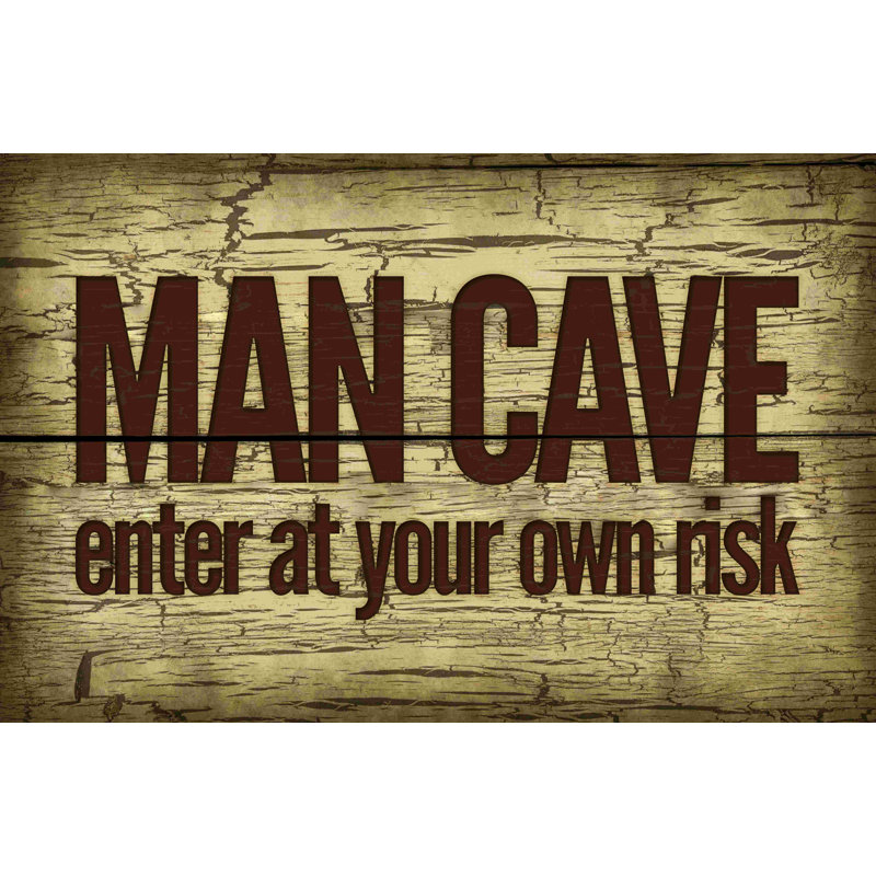 " Wood Man Cave ", 24" H x 36" W  