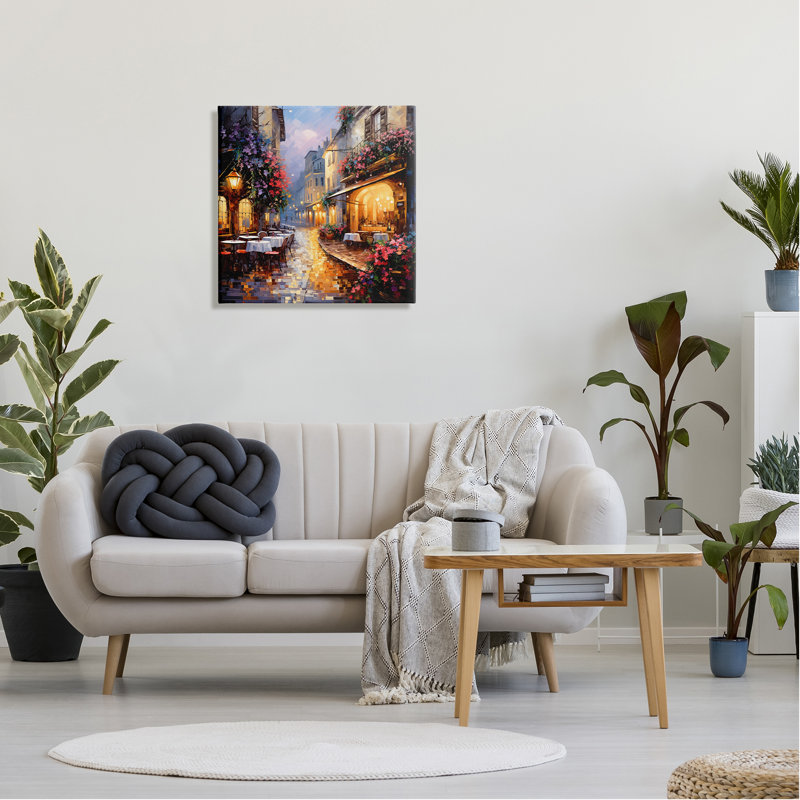 Floral French Bistro par Ray Powers Print, H 24 po x l 24 po x P 1,5 po