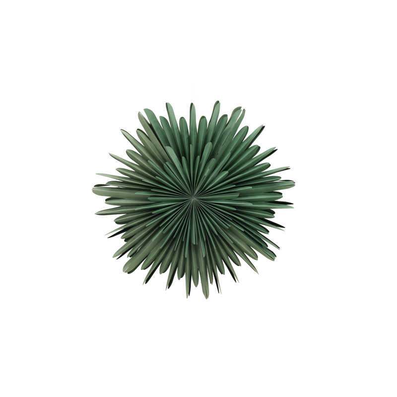 Brooklana 1 - Light Geometric Pendant, 80cm H x 80cm W x 80cm D, Green