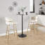  Tabourets de bar à hauteur fixe en velours 30 "avec repose-pieds rond Sone-89129275-89678223