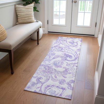 Tapis intérieur / extérieur Solveigh avec envers antidérapant