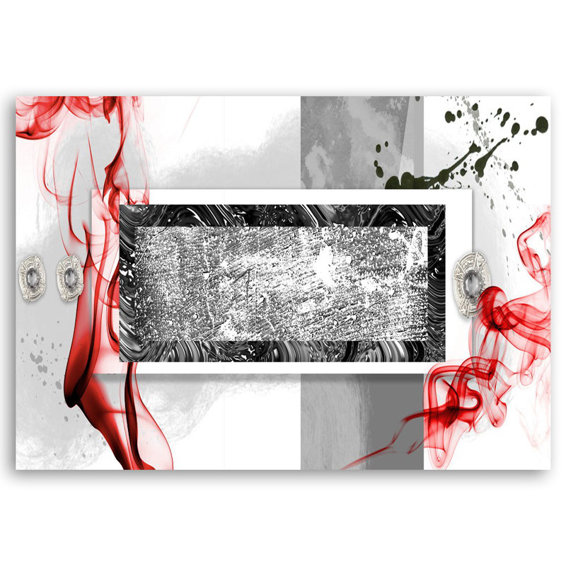 Abstract 3D Red - Wrapped Canvas Print, 80cm H x 120cm W