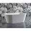 Baignoire autoportante TRANQUIL 65 po en surface solide blanche