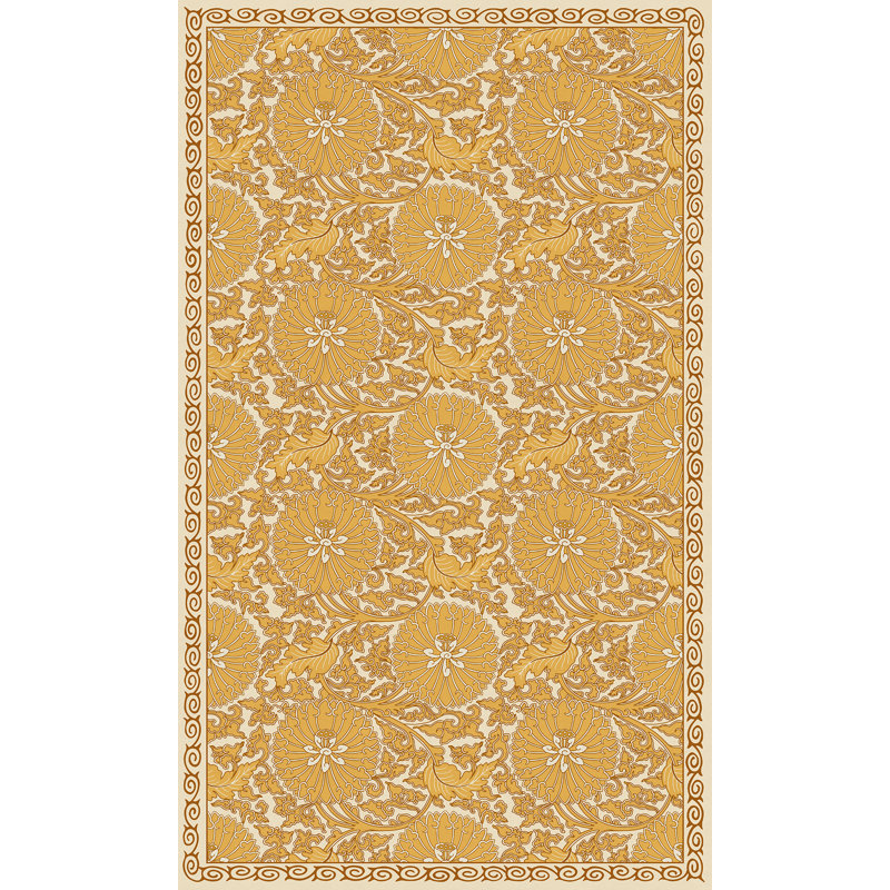 Alessandro Vinyl Floral Indoor Rug, Rectangle 3' x 5'