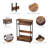 Multi-Functional Narrow End Table, Rustic Brown, Perfect For Small Spaces