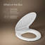 Rutledge Front Quiet-Close with Grip-Tight Bumpers Round Toilet Seat-85954763