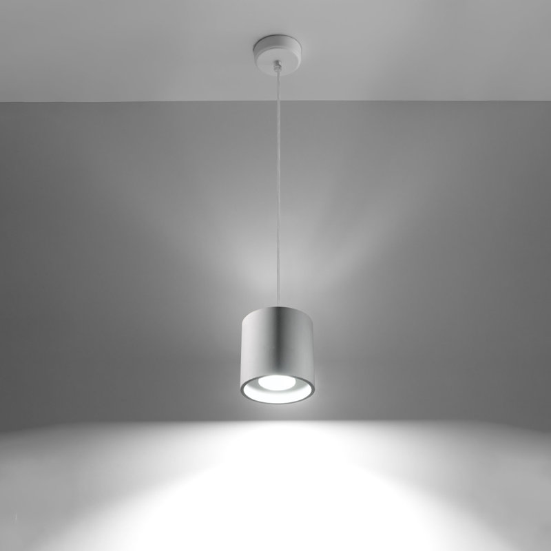 Orbis 1 1 - Light Drum Pendant, White, White, White