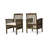 Patio Dining Chair,2Pcs With 2 Cushions-1344133268