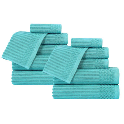 Ruvins 12-Piece Cotton Towel Set
