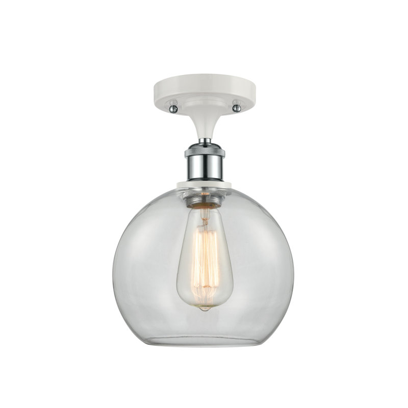 Cindi Glass Semi Flush Mount, LED, Clear
