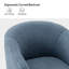 Fauteuil demi-tonneau en polyester 27,5 po Audwin-1697407186