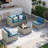 5 Pieces Patio Conversation Set-1505605493
