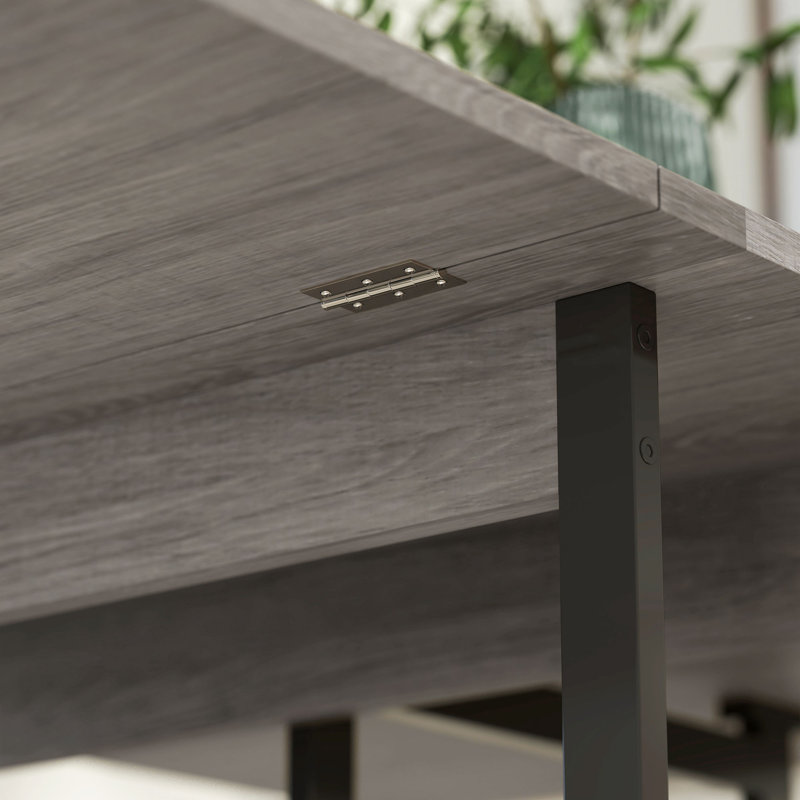 Folding Dining  Table, Grey/Black