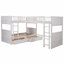 Lit simple simple avec lit mezzanine et deux tiroirs de rangement pratiques, blanc-1170348099