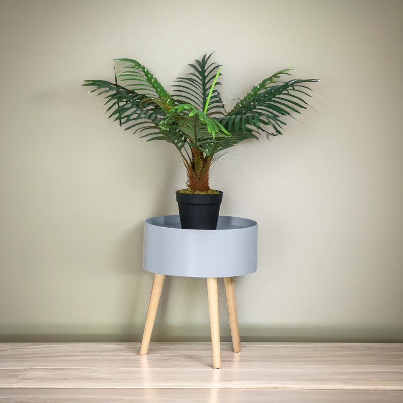 60cm Faux Palm Plant in Freestanding