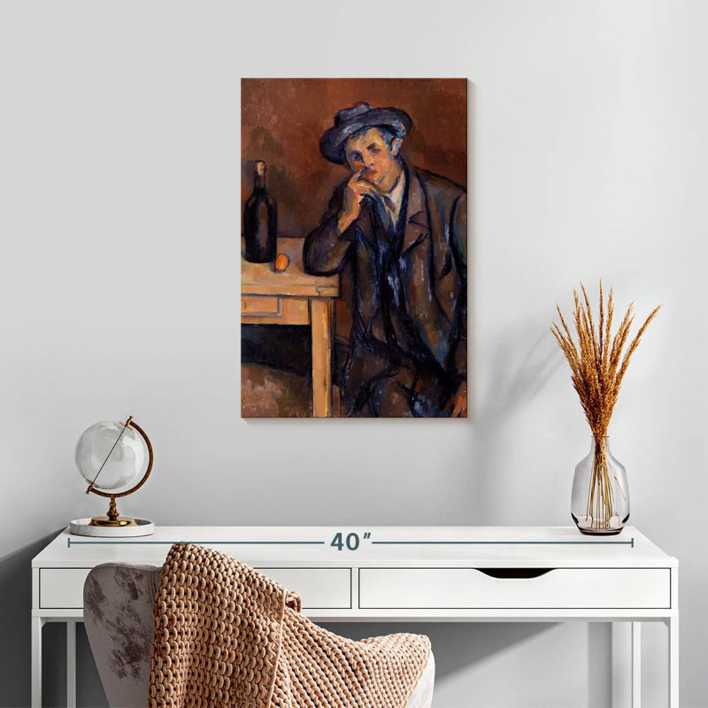 Leisha le buveur 1891, H 24 po x l 16 po
