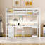 Lit mezzanine avec bureau multi-rangements