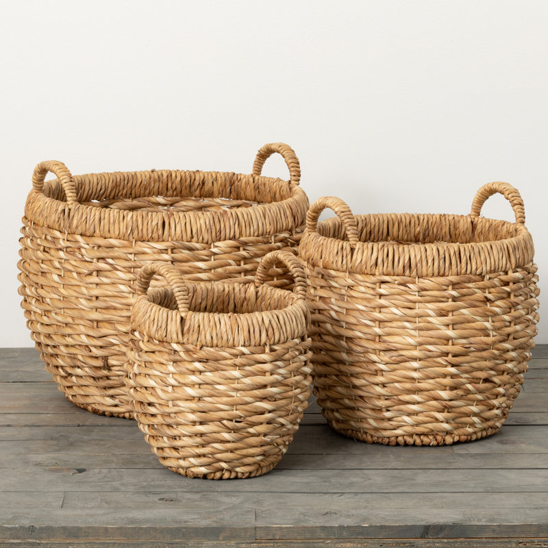 Ensemble de paniers tissés
