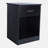 Bayhills 2 pcs nightstand with Drawers, File Cabinet Storage with Sliding Drawer and Shelf(Black)