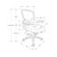Office Chair, Swivel, Armrests, Adjustable Height, Ergonomic, Work, Black Mesh, Black Metal, Contemporary, Modern