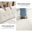 Canapé modulaire modulaire en forme de L à 5 places, canapé en chenille confortable blanc-1425595737