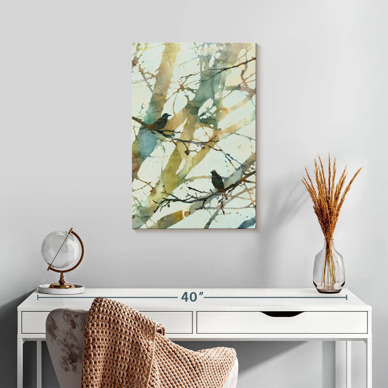 Harnek Botanical Birds II, H 24 po x l 16 po
