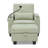 Adjustable Recliner With Cyan Chenille, Storage Features For Home Relaxation