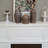 Beige Manufactured Wood Electric Fireplace-1300459982