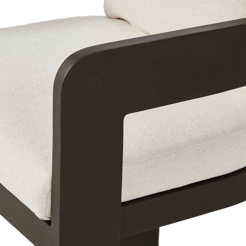 Jackson Outdoor Dining Armchair, Ellor Beige/Expresso
