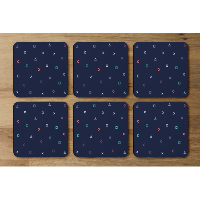 Square 6 Piece Coaster Set