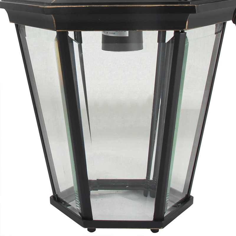 Lanterne murale d'extérieur H 13 po Treviso, Noir impérial, H 13 po x l 8 po x P 8 po
