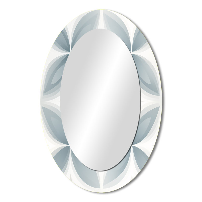 Miroir mural doux - blanc, H 36 po x l 24 po