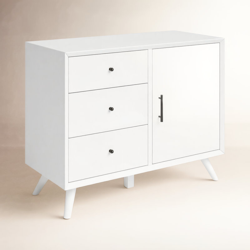 Williams Solid and Manufactured Wood Accent Cabinet, White