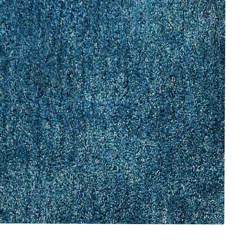 Mullins Hand Tufted Shag Polyester Eco-Friendly Area Rugs - Square, Turquoise White Color, Plain Solid Design, High Pile Thick Handmade Anti Skid Area Rugs for Living Room, Bed Room