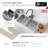 Styluxe Stylish Zircon Undermount 32" Double-Bowl Stainless Steel Kitchen Sink-34355487