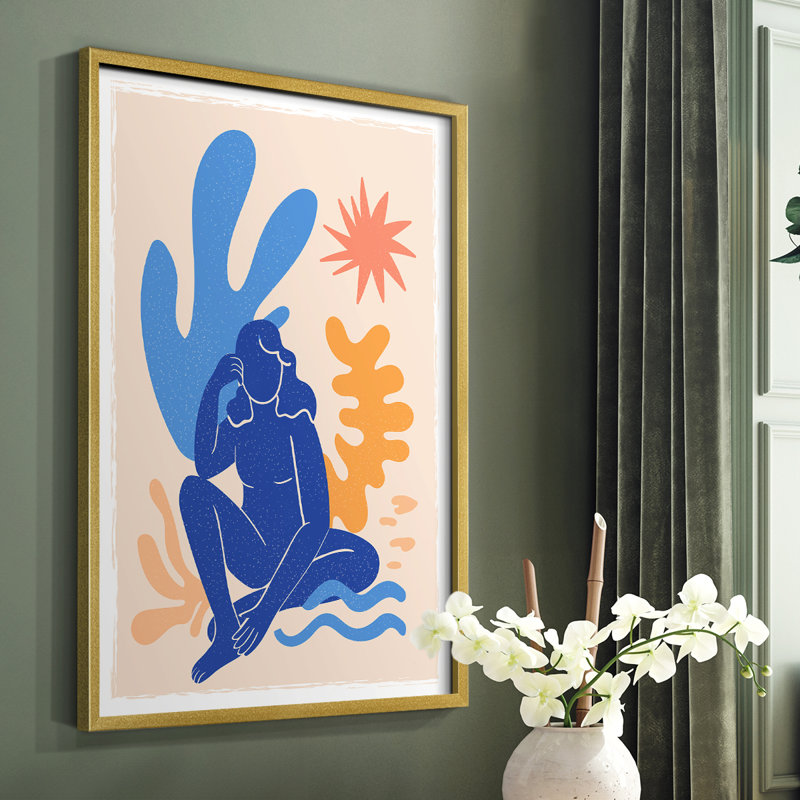 Matisse CECLX III, reproduction d'art encadrée - bois massif, Or, H 10 po x l 8 po