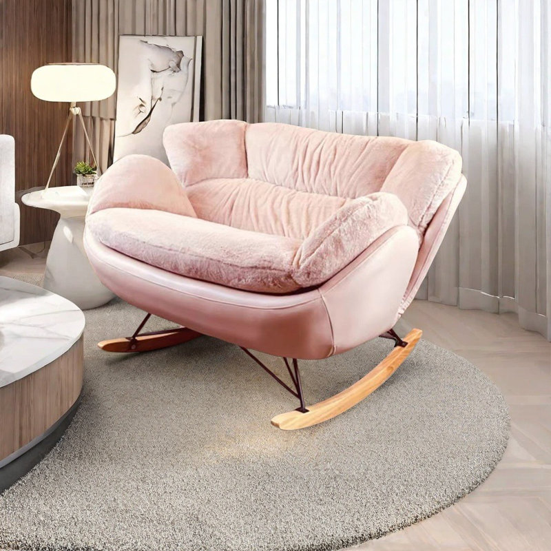 Chaise berçante de luxe italienne, Rose
