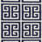 Rodgers Hand Woven Flat Weave Banana Silk/Wool/Cotton Geometric Rug in Navy/Ivory-468264059
