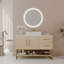 Meuble-lavabo autoportant moderne avec lavabo vasque en céramique