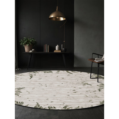 Tapis beige lavable à la machine
