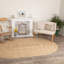 Tapis brun clair en jute tressé Charbonneau-1369427861