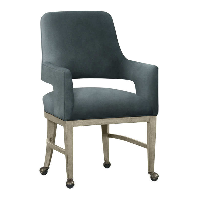 Chaise avec accoudoirs Josie, Amande chamois, 4787 Minéral