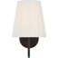 Lyndsie Small Sconce with Silk Pleated Shade-650072808