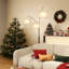 Tripod Floor Lamp With Shelf, Standing Light Reading Lamp With Large Lampshade, Foot Switch